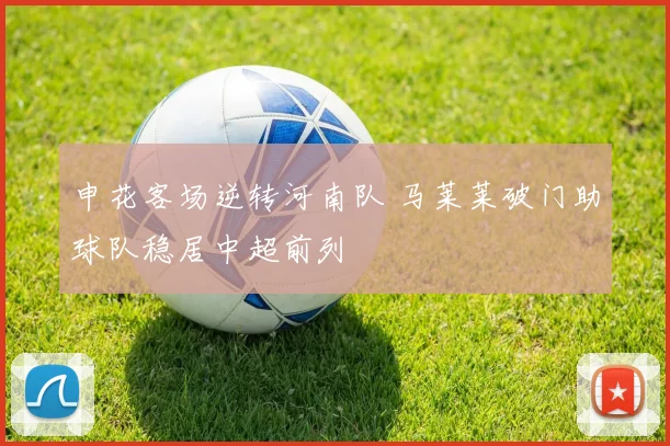 申花客场逆转河南队 马莱莱破门助球队稳居中超前列